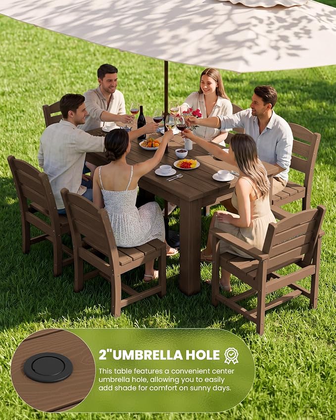 SERWALL HDPE Dining Set for 10 – 2 Tables, 8 Armless + 2 Armchairs. Includes 10 - Image 3