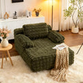 VINGLI Boneless Chaise Lounge Chair Indoor, 55.5" Deep Seat Sleeper Sofa Bed by VINGLI