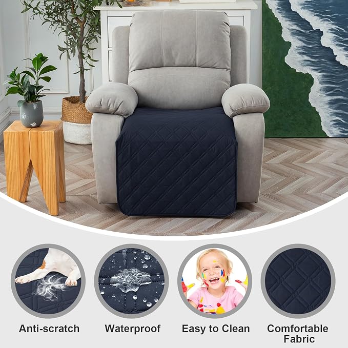 Genina Waterproof Recliner Chair Covers, Recliner Cover - Image 2
