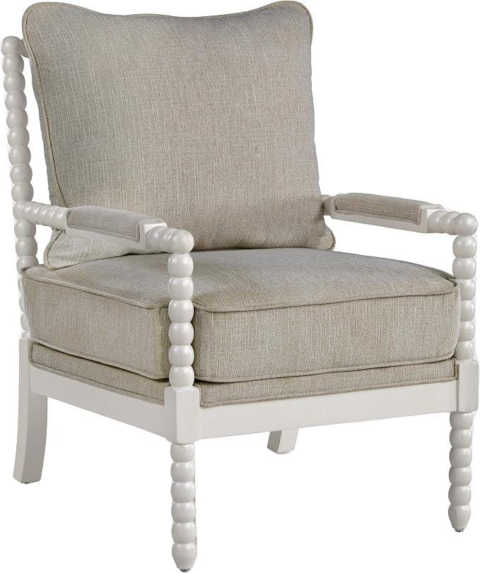 DUHOME Linen Fabric Spindle Accent Chair - Image 9