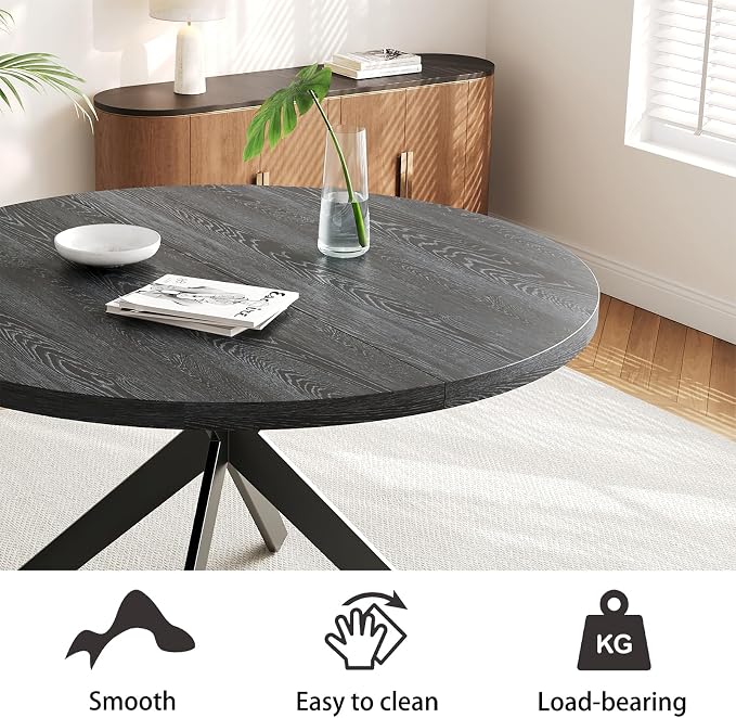 Zerifevni 45.3" Round Dining Table Set - Image 3