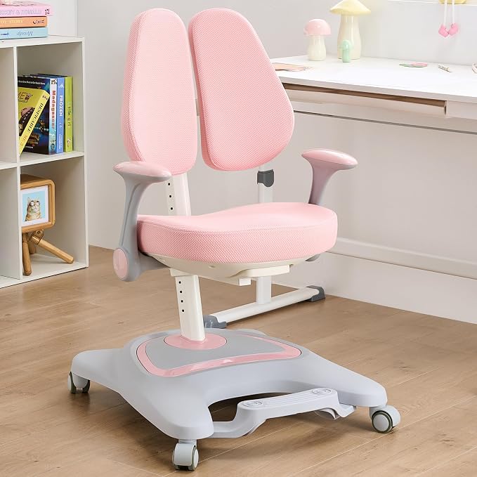 ERIYA Kids Desk Chair, Ergonomic Chair: Height-Adjustable, Double Back Support by ERIYA