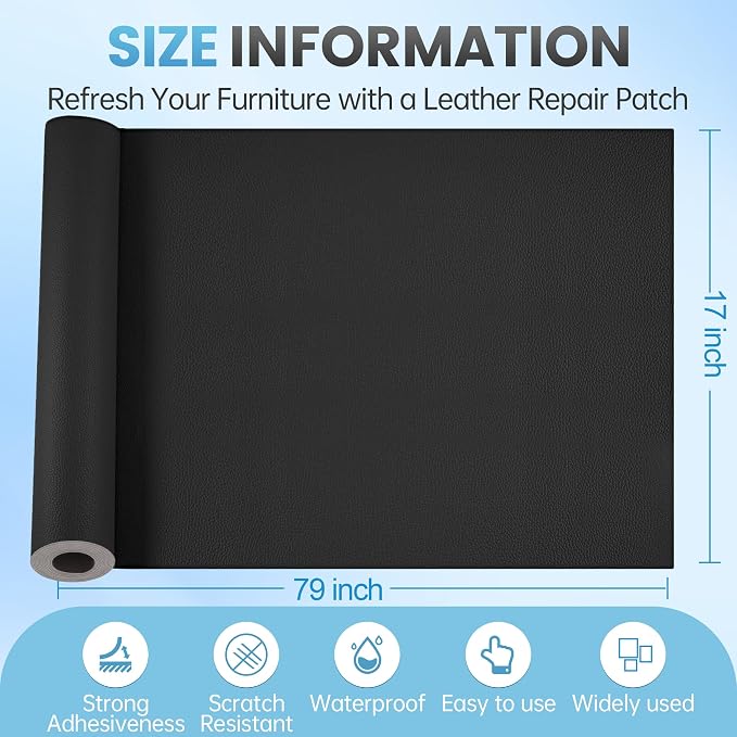 Leather Repair Patch Tape Kit, Vinyl Leather Repair Kit - Image 4