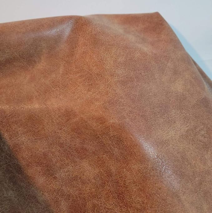 NAT Leathers | Soft Faux Leather Upholstery Fabric by The Yard | Synthetic PU - Image 4