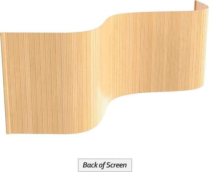 2 ft. Tall Reversible Bamboo Wave Screen - Image 9