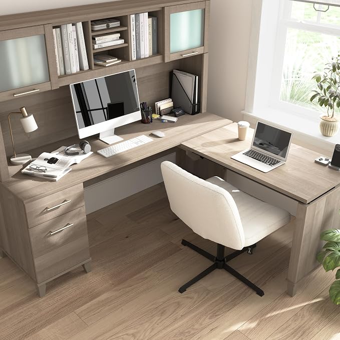 Bush Home 72-Inch L-Shaped Sit to Stand Desk - Image 7