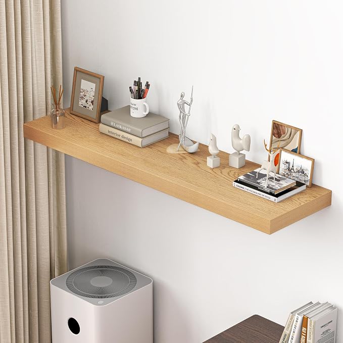 Dreamland 55" Floating Shelves for Wall, Wall-Mounted Shelves for Bedroom - Image 2