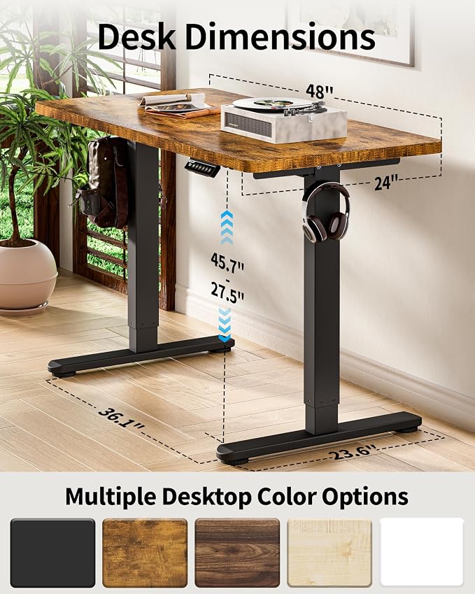 BIZUM Standing Desk Electric Adjustable Computer Desk-Stand up Desk Office - Image 3