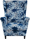 KRFOONN Wingback Chair Cover Slipcovers 2 Piece Stretch Wing Chair Covers by KRFOONN