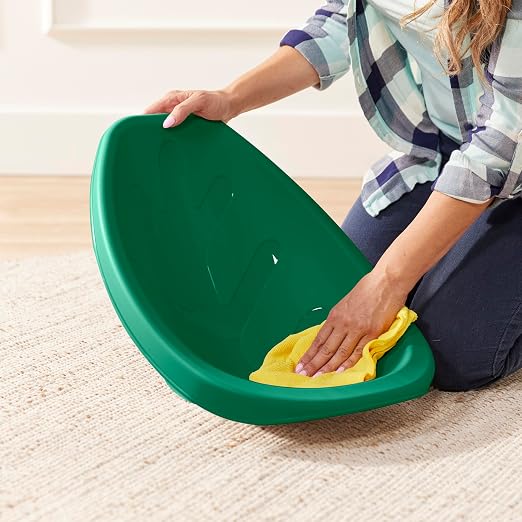 ECR4Kids Plastic Leaf Scoop Floor Rocker Seat, Classroom Furniture - Image 11