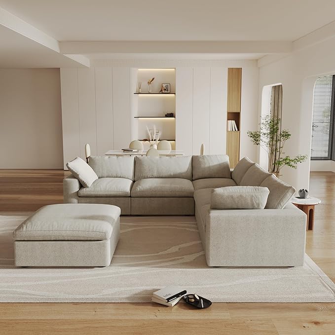 160.6" Cloud Couch Modular Sectional Sofa - Image 3