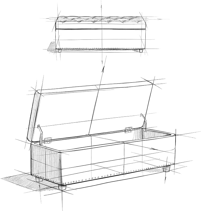 SIMPLIHOME Hamilton Storage Ottoman - Image 13