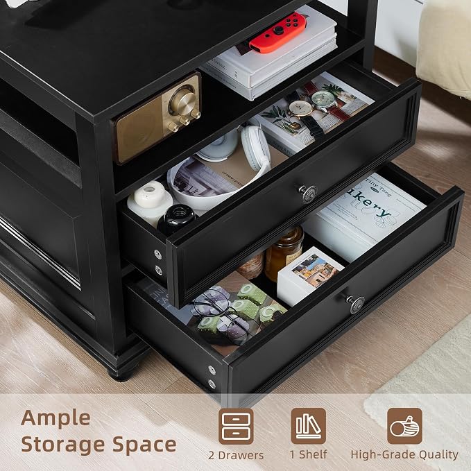 Joaxswe Farmhouse Nightstand - Image 4