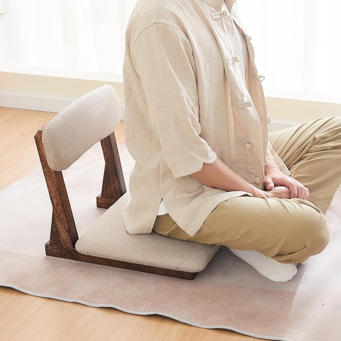 Meditation Chair with Back Support, Japanese Floor Chair, Back Jack - Image 5