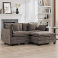 76'' Cloud Deep Seat Loveseat Sofa, Upholstered Chenille Modular 2-Seats by WUTUTUEE