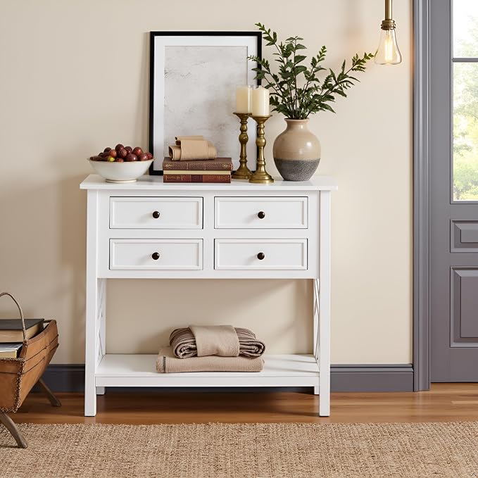 Alaterre Furniture Coventry 32" Wood Entryway Console Table - Image 7
