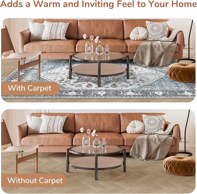 OPPODREAM Soft Area Rugs 9x12 Living Room, Washable Rugs 9x12 - Image 8