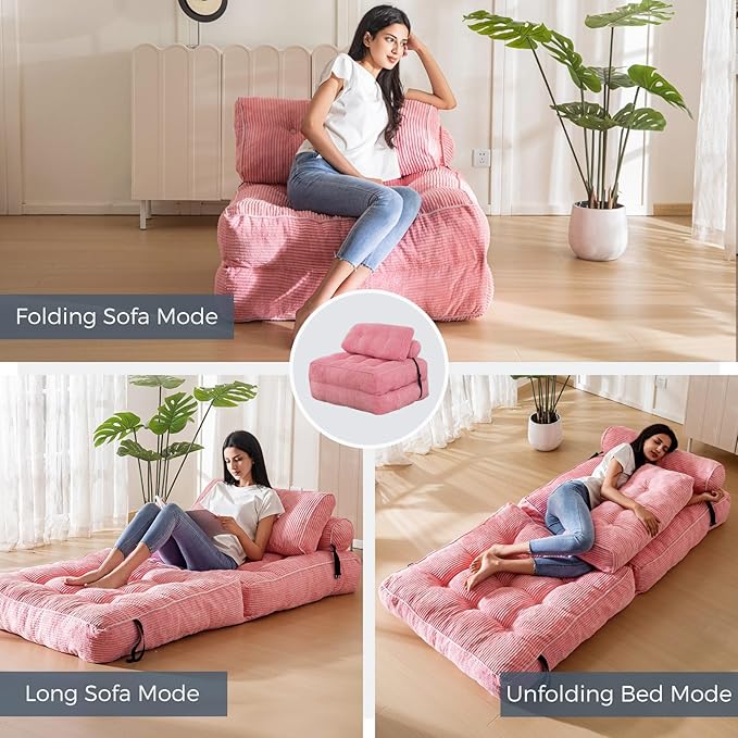 MAXYOYO Folding Sofa Bed, Convertible Sleeper Chair - Image 5