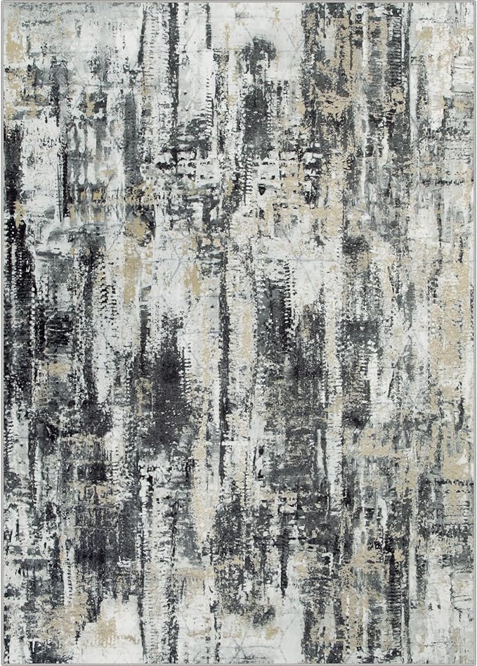 5x7 Area Rugs Washable Rug: Modern Abstract Living Room Rug Soft Anti-Skid Thin - Image 2