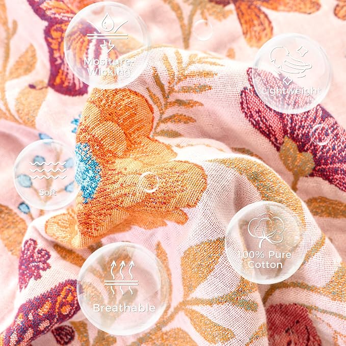LUTBM Boho Throw Blanket for Bed Cotton Summer Blankets Twin Size for Bedroom - Image 7
