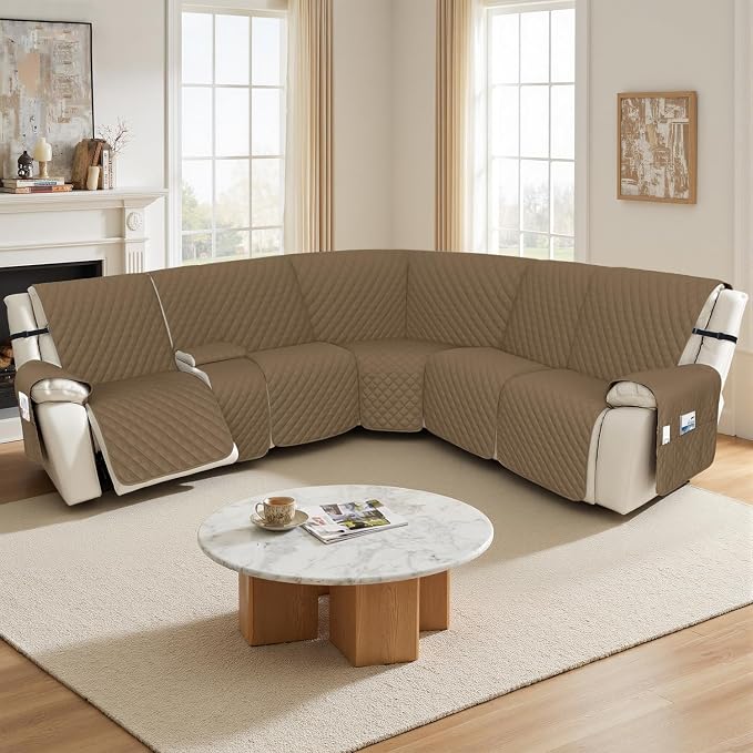 Arfntevss Recliner Sectional Couch Covers 1OO% Waterproof L Shape Sofa Cover - Image 7