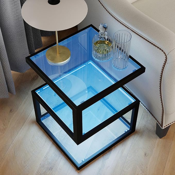 3-Tier Tempered Glass Side Table - Image 4