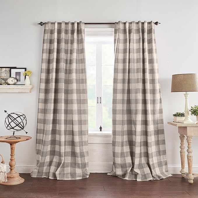 Elrene Home Fashions Farmhouse Living Grainger Buffalo-Check Blackout Window by ElreneHomeFashions