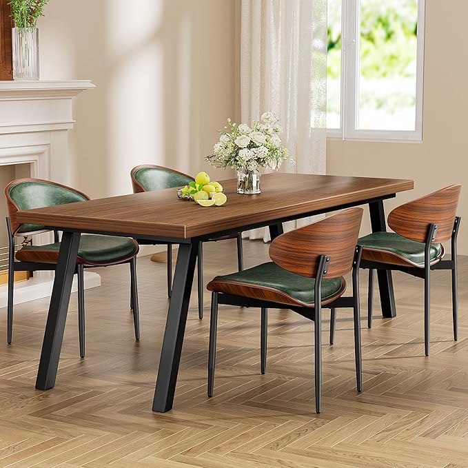 YaFiti Dining Chairs Set of 4, Dining Room and Kitchen Chairs, Mid Century - Image 3