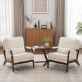 Mid Century Modern Chair Set of 2, Upholstered Lounge Arm Chair by Unknown