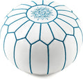 Marrakesh Gallery Genuine Leather Round Pouf Unstuffed by MarrakeshGallery