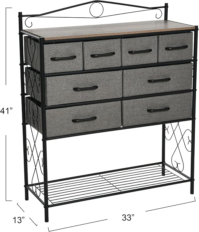 Household Essentials Ashwood Iron Sideboard - Image 3