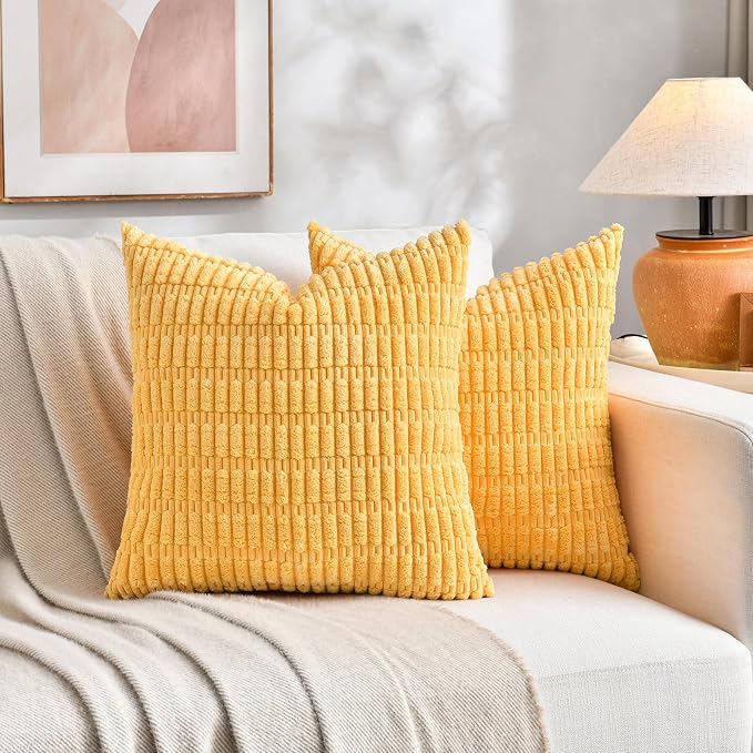Fancy Homi Set of 4 Spring Boho Decorative Throw Pillow Covers 20x20 Inch - Image 6