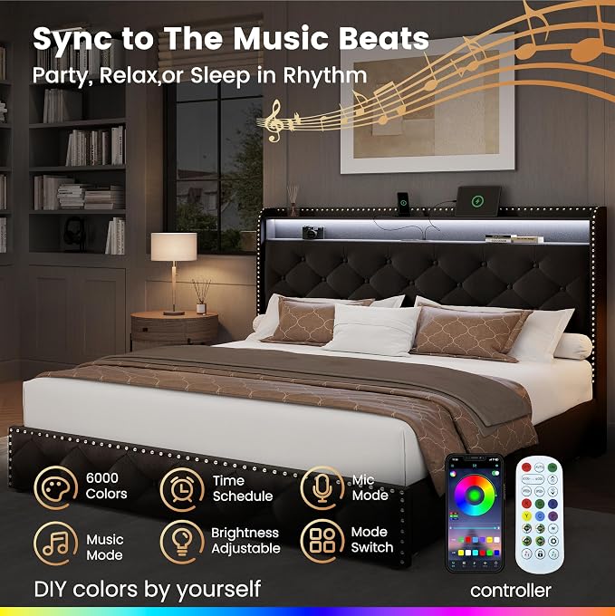 LARMACE King Size Bed Frame - Image 3