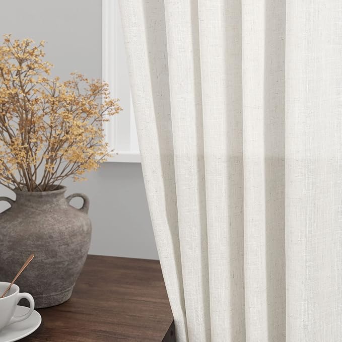 Nanspring Linen Textured Half Curtains - Image 4