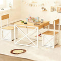 INNOD Kids Table and 2 Chairs Set, 4 in 1 Toddler Activity Table and Chairs Set by INNODToddlerTower