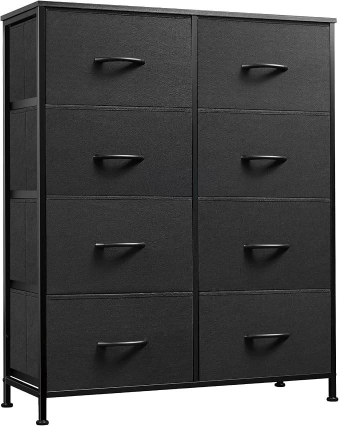 WLIVE Fabric Dresser for Bedroom, Tall Dresser by WLIVE