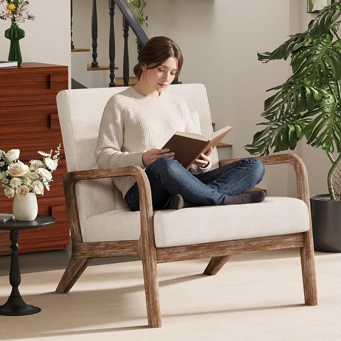 ELUCHANG Mid-Century Modern Chair, Accent Chair - Image 3