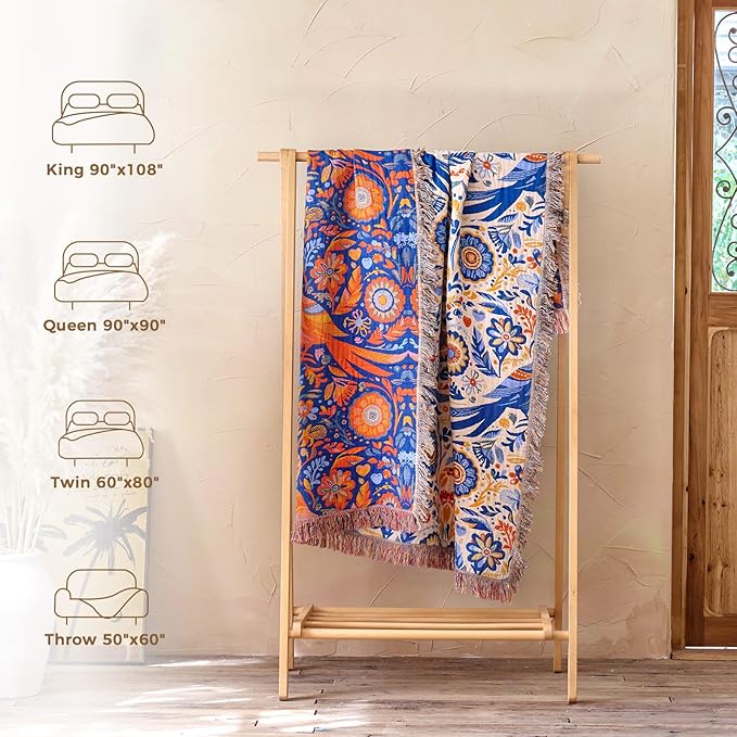 LUTBM Boho Throw Blanket for Couch Sofa Chair Cotton Summer Blankets for - Image 6