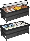 Kitstorack 2Pack Height-adjustable Under Bed Storage by Kitstorack