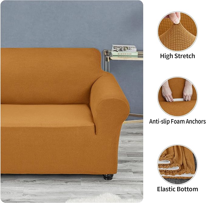 Joccun Stretch Loveseat Couch Cover Slipcover, 1-Piece Sofa Cover - Image 5