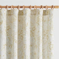 jinchan Floral Curtains 108 Inch Length Mustard Yellow Flower Linen Farmhouse by JINCHAN
