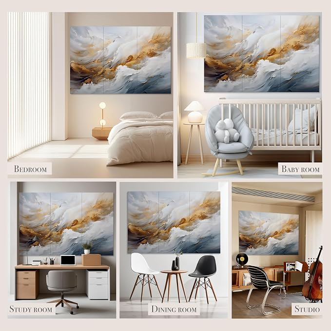 Soon Global Acoustical Wall Panels, 72 X 48 Inches Art Acoustic Panels - Image 5