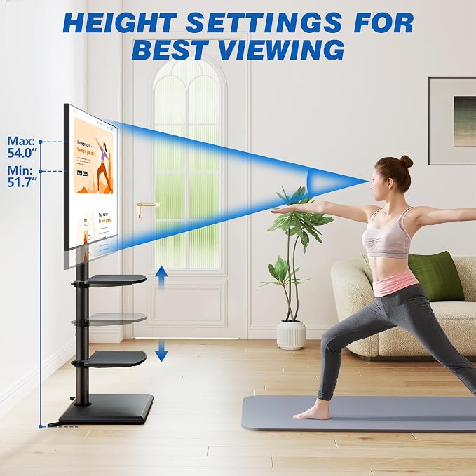 Rfiver Swivel Floor TV Stand - Image 5