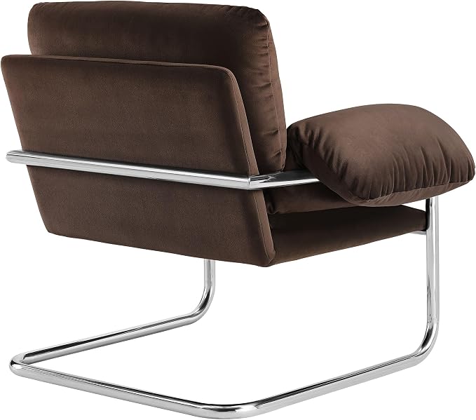 Modway Ansel Performance Velvet Accent Chair in Chocolate Brown - Image 7