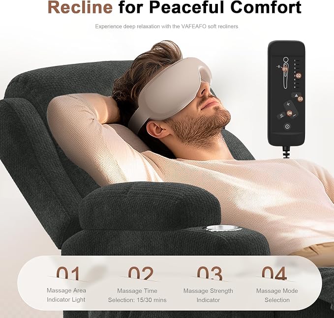 Reclining Loveseat, 55.1" RV PU Leather Wall Hugger Recliner Love Seats Sofa - Image 7