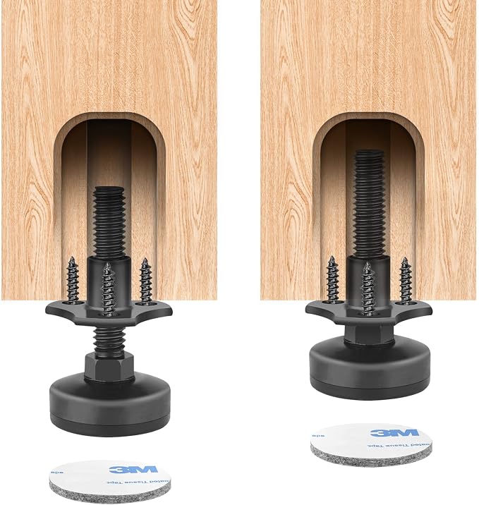 Anwenk Adjustable Leveling Feet Furniture Levelers Table Feet Heavy Duty Leg - Image 3