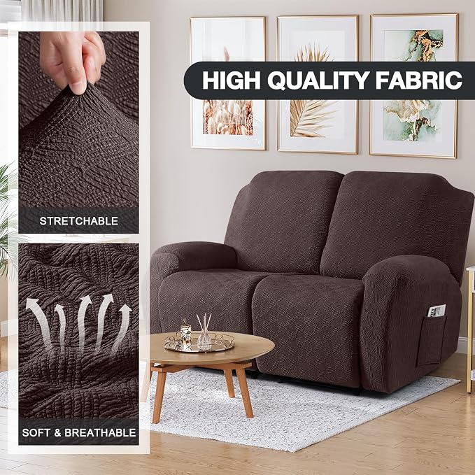 Timeles Recliner Covers Extra Wide Recliner Loveseat Covers Oversized Reclining - Image 2