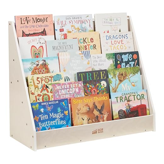 ECR4Kids Single-Sided Book Storage and Display, Montessori Furniture - Image 11