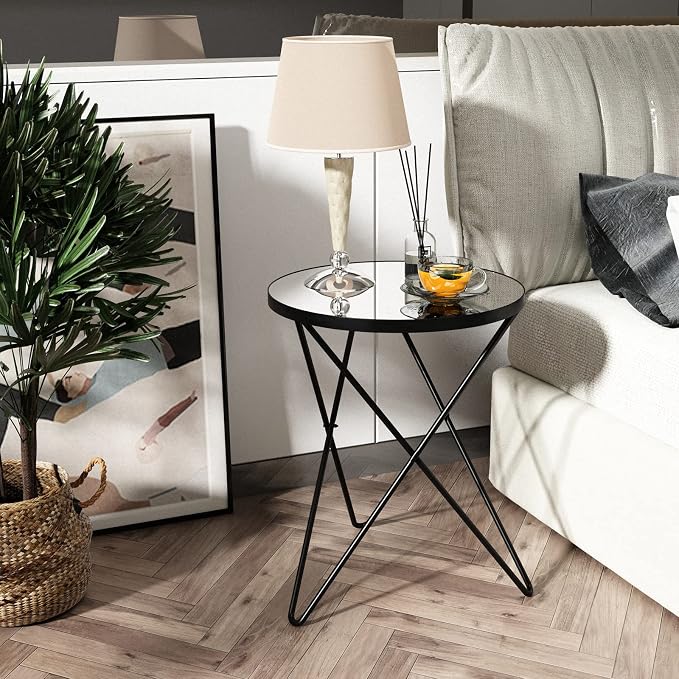 HLR Modern Round Side Table, End Table - Image 7