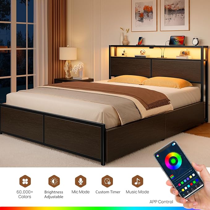 Rolanstar Full Size Bed Frame - Image 6